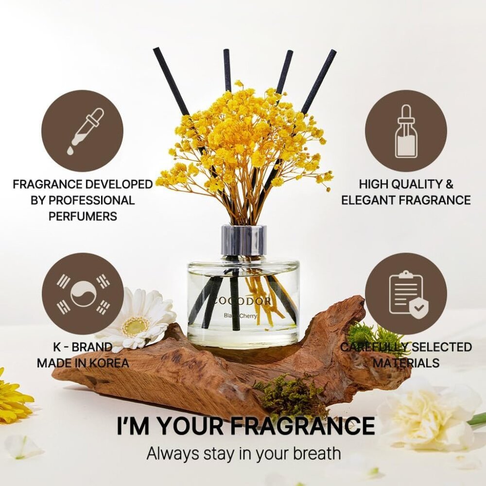 New Flower Reed Diffuser Set / 6.7oz / La Tulip Garden/Scent Diffuser - Picture 2 of 7